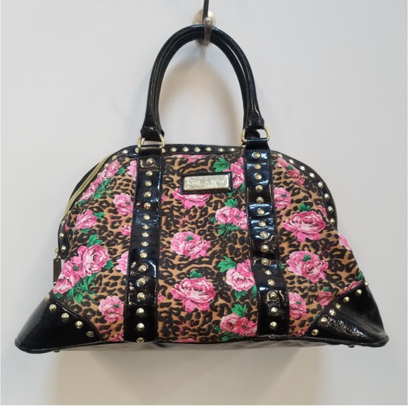 Betsey Johnson Bags Betsey Johnson Red Multi Printed Canvas Pvc